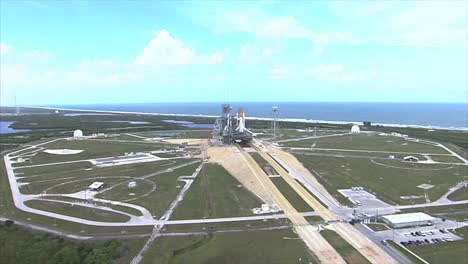 Aerial-View-of-Space-Shuttle-on-Launch-Pad-2