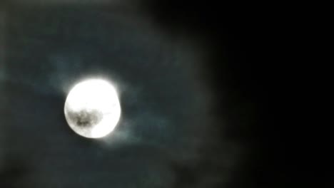 Mond-Und-Wolken-Stockvideo