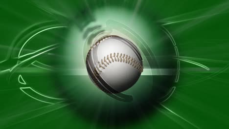 Sich-Drehender-Baseball---Grün