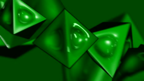 Spinning-Green-Pyramid-Shaped-Things