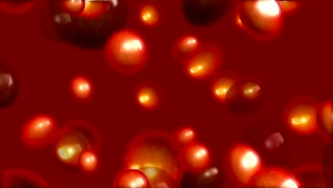 Rote-Partikel-Blobs-Bewegungshintergrund