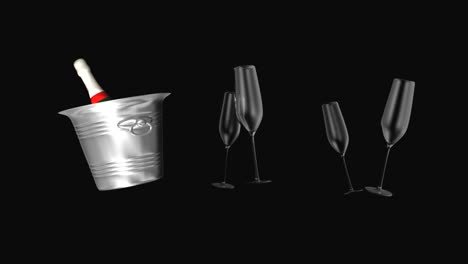 Herstellungselement-Für-Champagner-Und-Gläser