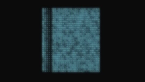 Abstrakte-Zahlenmatrix-Blau