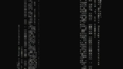 Abstrakter-Computercode-Bewegungshintergrund