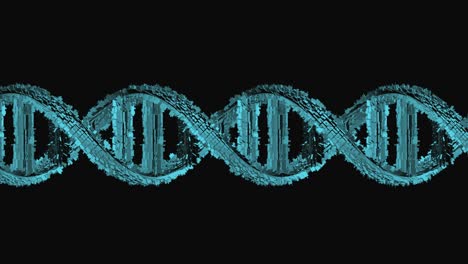 Doppelhelix-DNA-animierte-Schleife