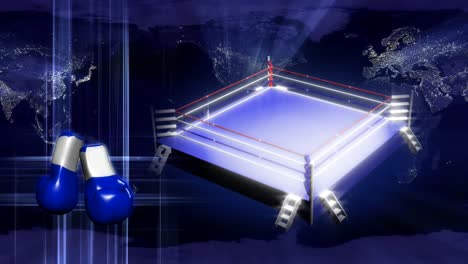 Boxing-Ring-Earth-Concept