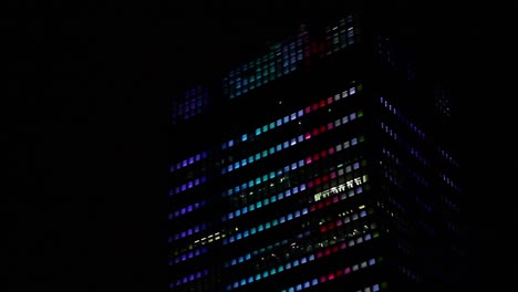 Lichtshow-Gebäude-Seoul,-Korea