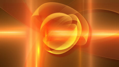 Bucle-abstracto-anillos-naranja-girando