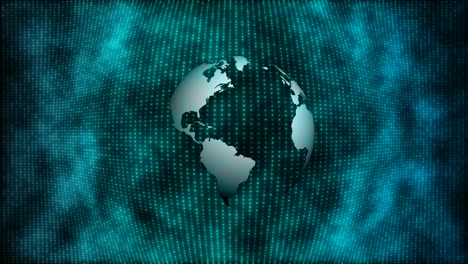 Rotierender-Globus-Mit-Pixeligem-Blauem-Hintergrund