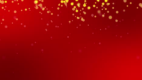 Gold-Sparkles-on-Red-Background-Loop