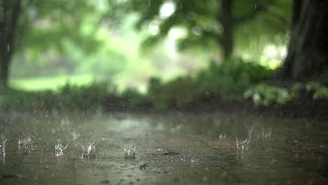 Süper-Serim-Slow-Motion yağmur damlaları