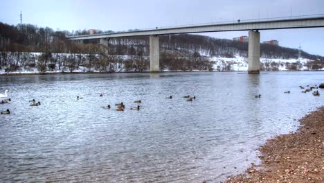 Zeitraffer-Der-Panemune-Brücke