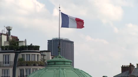 Französische-Flagge-Auf-Dem-Musee-National