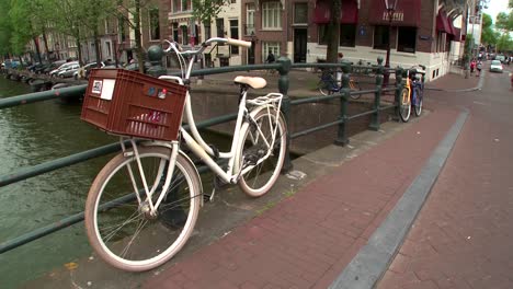 Amsterdam-Brücke-Und-Fahrrad