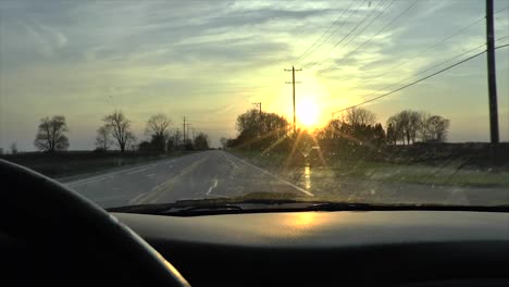 Driving-at-Sunset