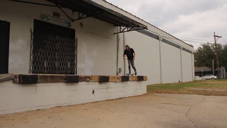 Skateboarder-on-Loading-Dock