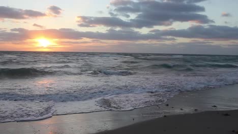 Ocean-Waves-at-Sunset-HD-Stock-Clip-