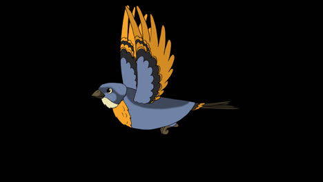 Flying-Bluebird-Animation-with-Alpha