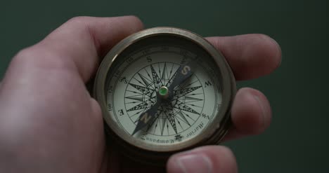 Holding-Old-Fashioned-Compass-4K