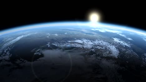 Earth-From-Space-Animation