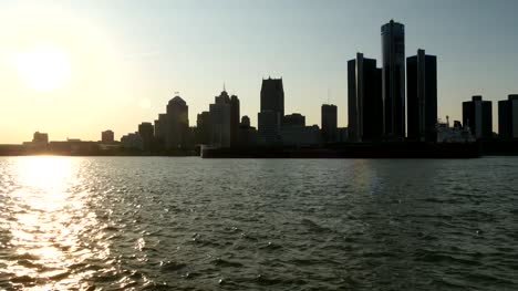 Ship-Passing-Downtown-Detroit-Skyline