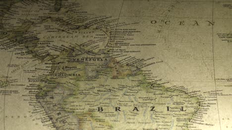 Vintage-Map-Pan-Across-to-Venezuela
