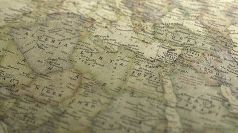 Pan-Across-to-Libya-on-a-Vintage-Map