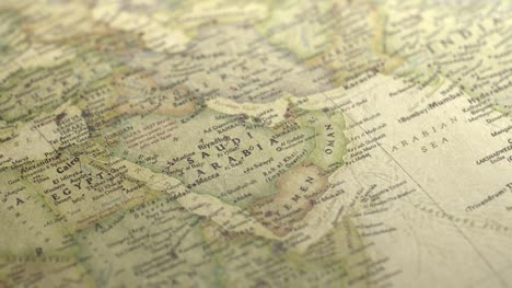 Pan-Across-to-Saudi-Arabia-on-a-Vintage-Map-2
