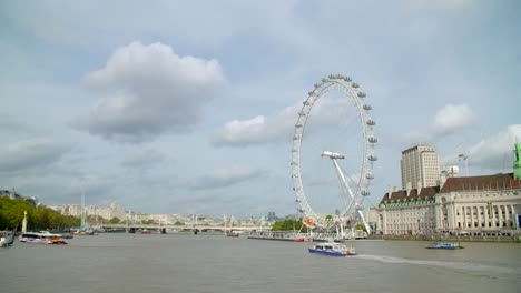 Boat-Passing-The-London-Eye