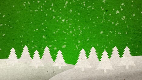 Pop-up-Weihnachtsbäume-Auf-Grün
