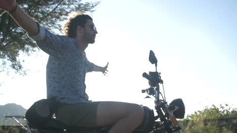 Man-Riding-on-a-Motorbike