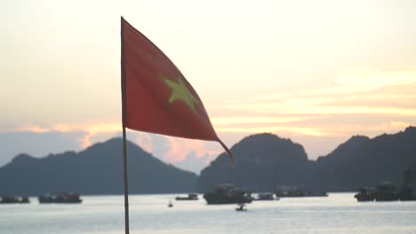 Vietnamese-Flag-Flying-at-Sunset-1