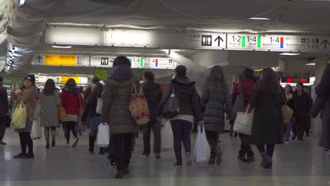 Pendler-In-Einer-Metrostation-In-Tokio