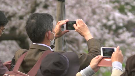 Touristen-Fotografieren-Mit-Smartphones