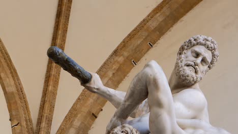 Panning-Across-Hercules-Centaur-Statue-Florence