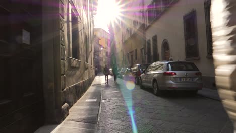 POV-Shot-Walking-Down-a-Small-Italian-Street