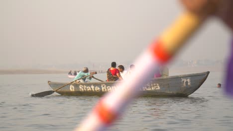Small-Rowing-Boat-on-River-Ganges