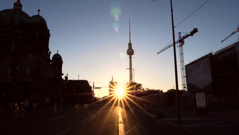 Berlin-Skyline-Silhouetted-at-Sunrise
