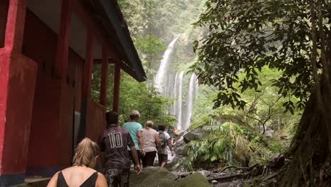 People-Lining-Up-to-See-a-Waterfall