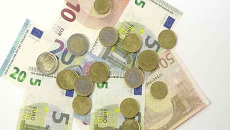 Euros-Rotating-on-White-Background