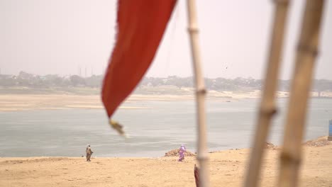Women-Walking-Along-Ganges-Riverbank