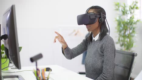 Young-Woman-Using-VR-Headset
