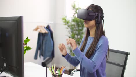 Young-Lady-Gesturing-on-Virtual-Reality