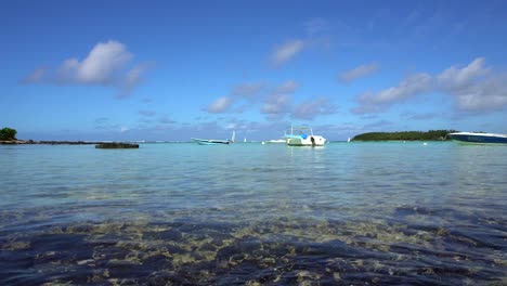Boats-Moored-in-Lagoon-in-Mauritius