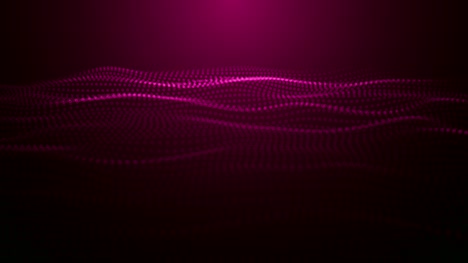 Particle-Waves-Loop-Pink