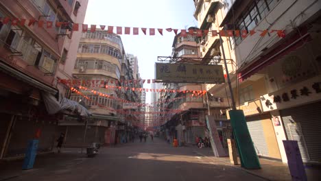 Orange-Bunting-over-Hong-Kong-Street