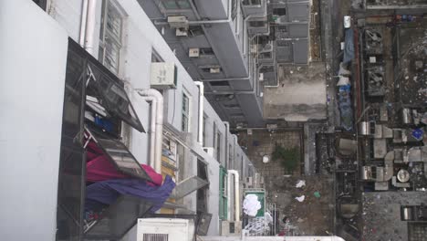 Looking-Down-at-Grubby-Apartment-Building