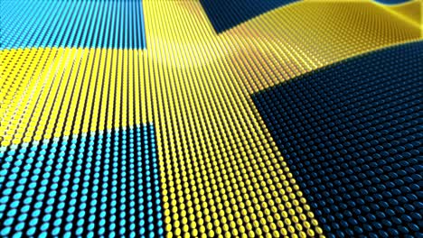 Bewegung-Partikelflagge-Schleife-Schweden