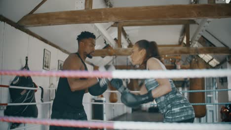 Amateur-Boxers-Training-in-Ring