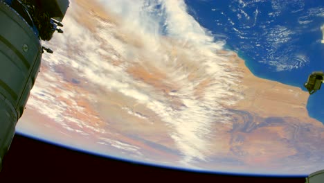 Abgestufte-Aufnahmen-Der-Westsahara-Und-Des-Atlantiks
